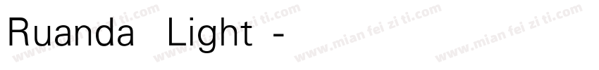Ruanda Light 常字体转换